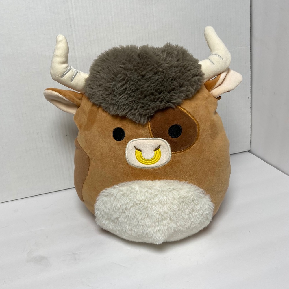 Squishmallows‎ Shep The Bull Plush Tan Brown Stuffed Animal Toy 12 Inch